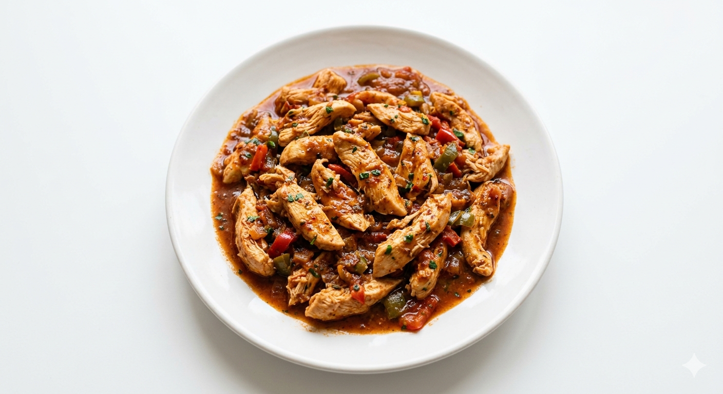 Tiras de Pollo Guisado con Pimiento Morrón 180g